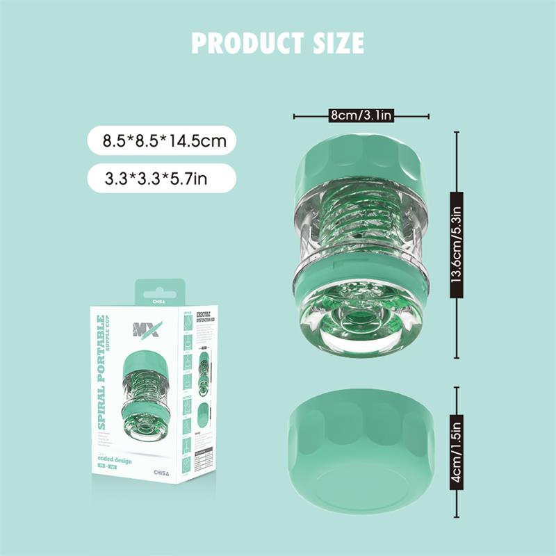 CHISA - SPIRAL SUPPLE MASTURBADOR VERDE