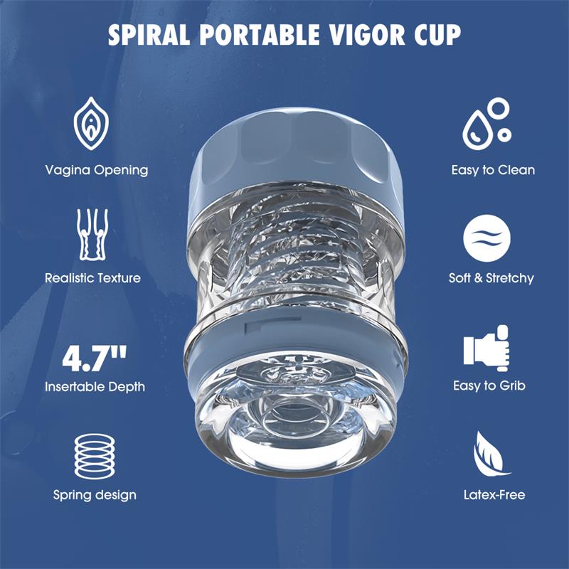 CHISA - SPIRAL VIGOR MASTURBADOR AZUL
