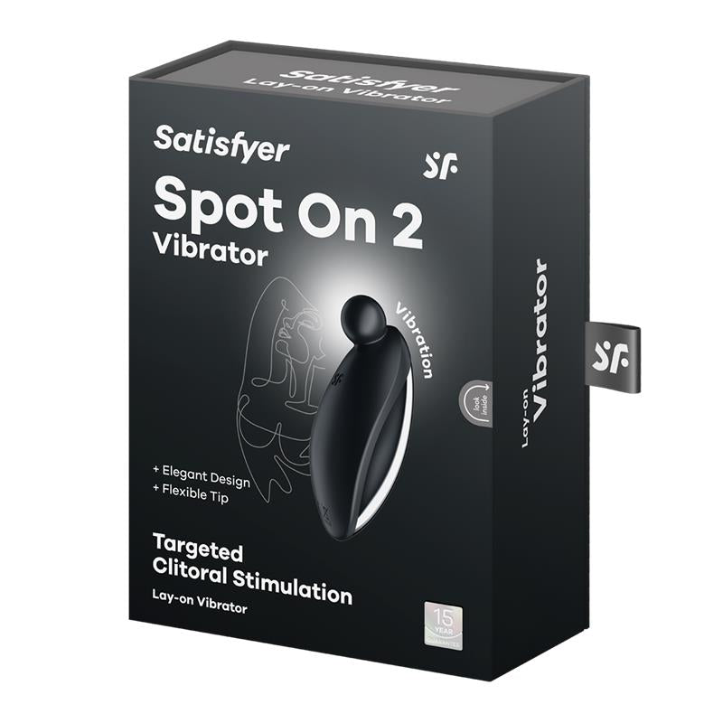 SATISFYER - SPOT ON 2 VIBRADOR LAY-ON NEGRO
