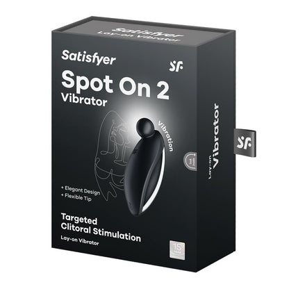 SATISFYER - SPOT ON 2 VIBRADOR LAY-ON NEGRO