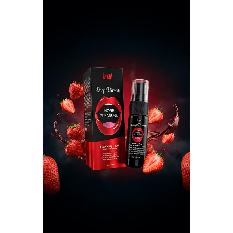 INTT - SPRAY PARA SEXO ORAL DEEP THROAT FRESA 12 ML
