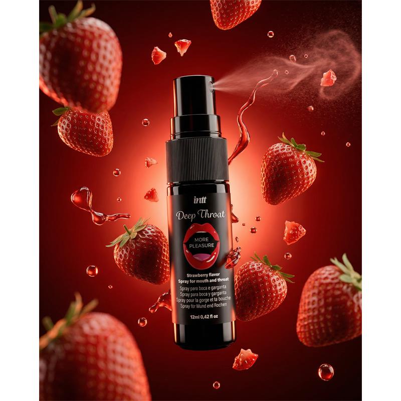 INTT - SPRAY PARA SEXO ORAL DEEP THROAT FRESA 12 ML