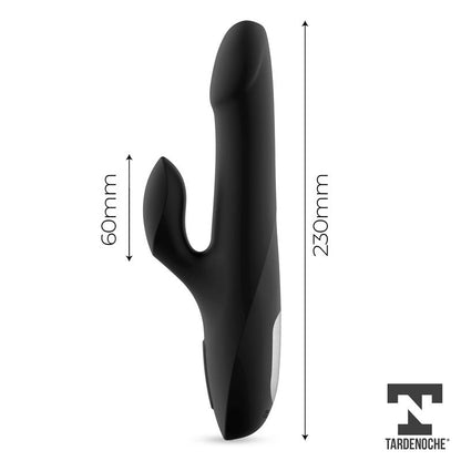 TARDENOCHE - SQUIDY VIBRADOR FUNCIÓN DE MOVIMIENTO UP AND DOWN Y BOLAS ROTADORAS USB SILICONA