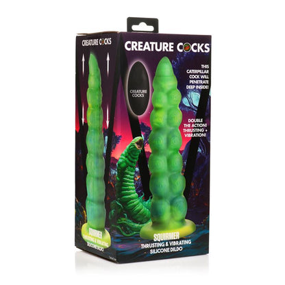 CREATURE COCKS - SQUIRMER DILDO CON THRUSTING Y VIBRACIÓN CONTROL REMOTO SILICONA