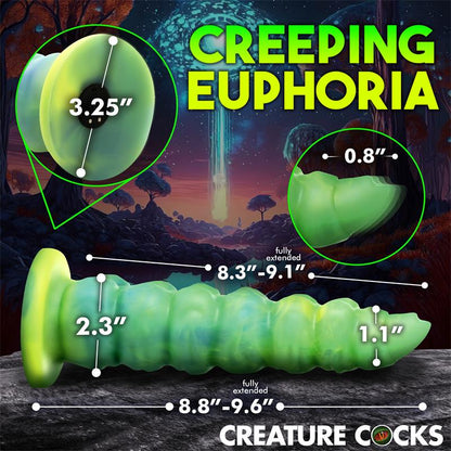 CREATURE COCKS - SQUIRMER DILDO CON THRUSTING Y VIBRACIÓN CONTROL REMOTO SILICONA