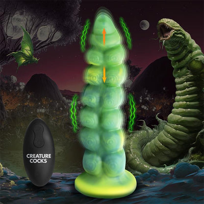CREATURE COCKS - SQUIRMER DILDO CON THRUSTING Y VIBRACIÓN CONTROL REMOTO SILICONA