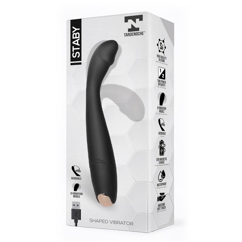 TARDENOCHE - STABY VIBRADOR SILICONA FLEXIBLE-BENDABLE
