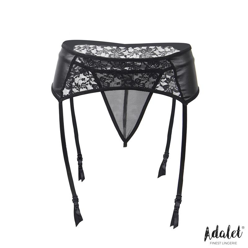 ADALET LINGERIE - STELLA SET DE LIGUERO DE ENCAJE Y TANGA