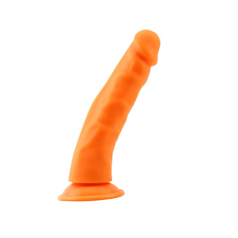 CHISA - STEVEN.R DILDO SILICONA LIQUIDA NARANJA 22.5CM