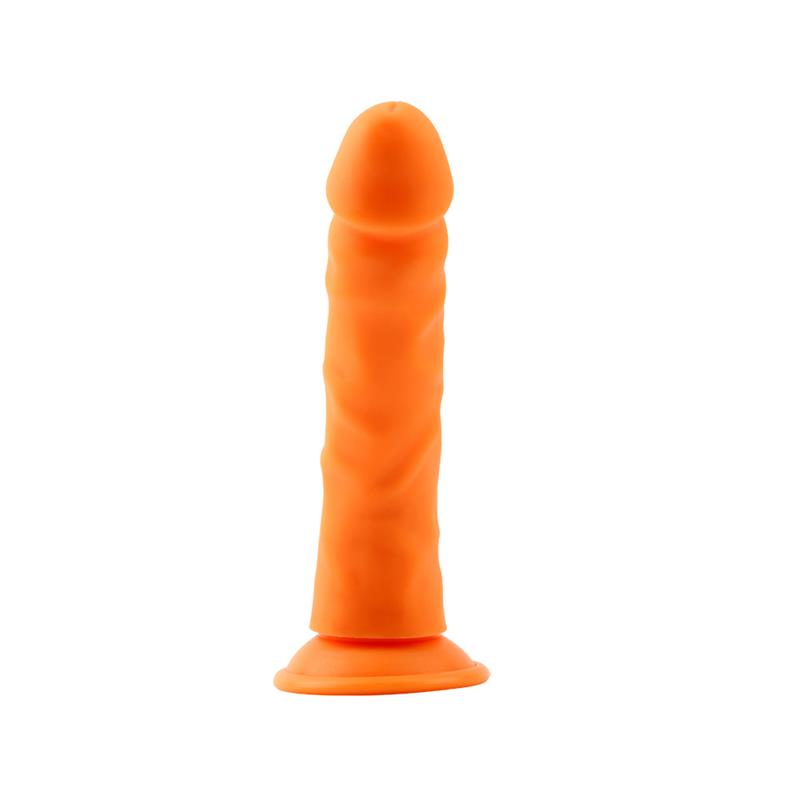 CHISA - STEVEN.R DILDO SILICONA LIQUIDA NARANJA 22.5CM