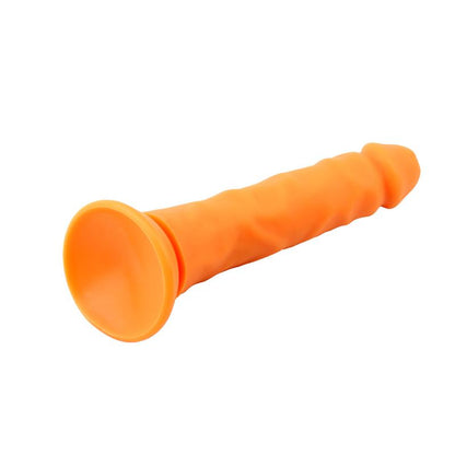 CHISA - STEVEN.R DILDO SILICONA LIQUIDA NARANJA 22.5CM
