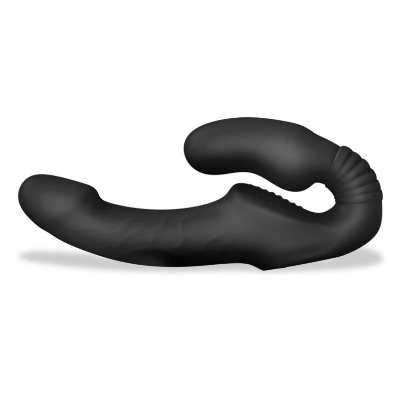 INTOYOU - STRAP ON VIBRADOR DOBLE SIN ARNÉS CON CONTROL REMOTO