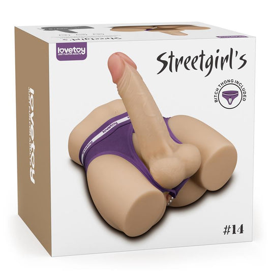 LOVETOY - STREETGIRLS 15 MASTURBADOR CON DILDO ARTICULABLE