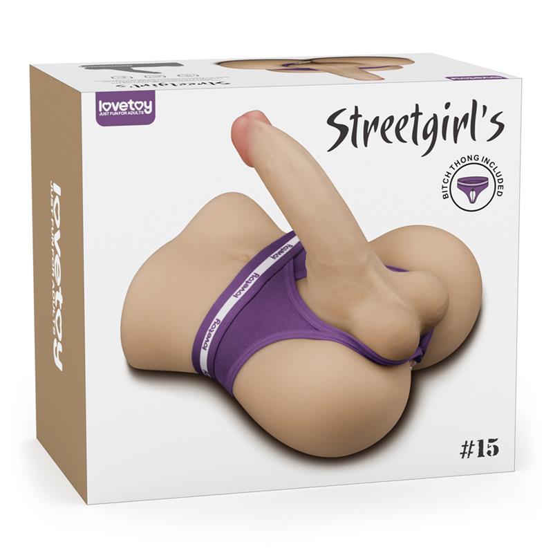 LOVETOY - STREETGIRLS 15 MASTURBADOR CON DILDO ARTICULABLE