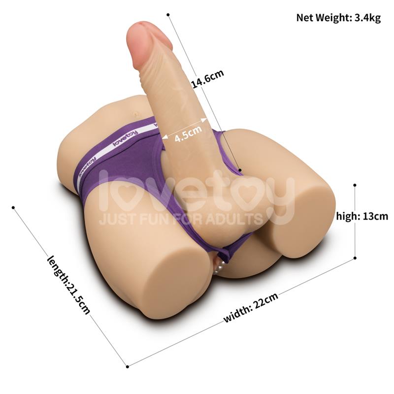 LOVETOY - STREETGIRLS 15 MASTURBADOR CON DILDO ARTICULABLE