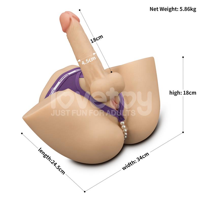 LOVETOY - STREETGIRLS 17 MASTURBADOR CON DILDO ARTICULABLE