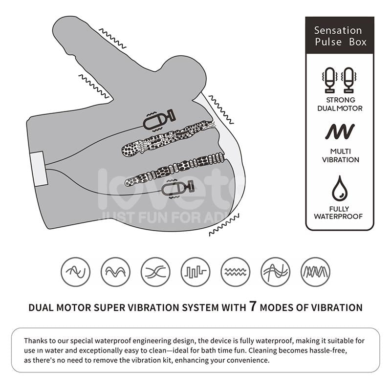 LOVETOY - STREETGIRLS MASTURBADOR DUAL MOTOR SENSATION PULSE