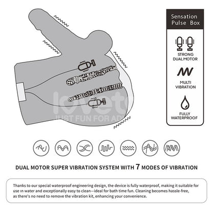 LOVETOY - STREETGIRLS MASTURBADOR DUAL MOTOR SENSATION PULSE