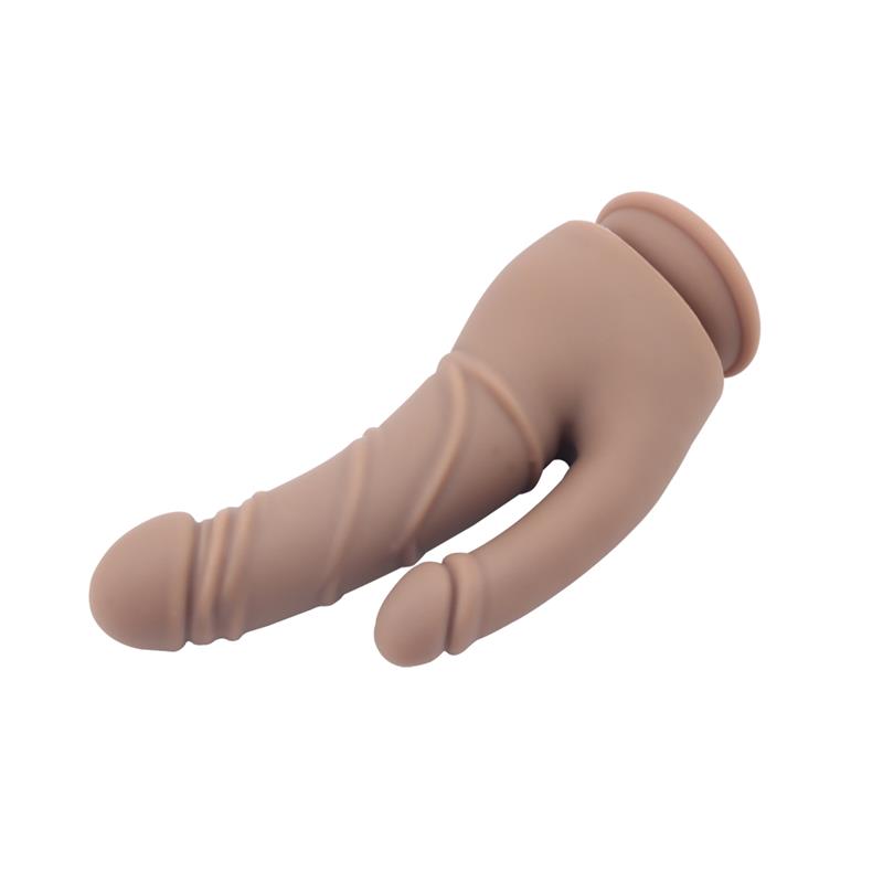 CHISA - STRIPPER DILDO SILICONA LÍQUIDA 8.5 - 21.5CM MARRÓN