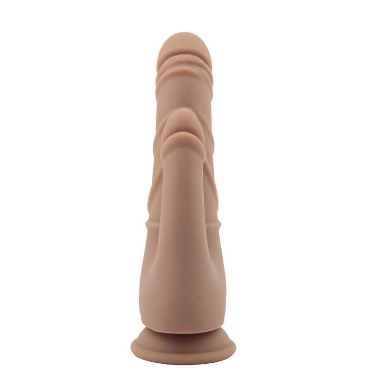 CHISA - STRIPPER DILDO SILICONA LÍQUIDA 8.5 - 21.5CM MARRÓN