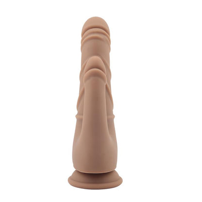 CHISA - STRIPPER DILDO SILICONA LÍQUIDA 8.5 - 21.5CM MARRÓN