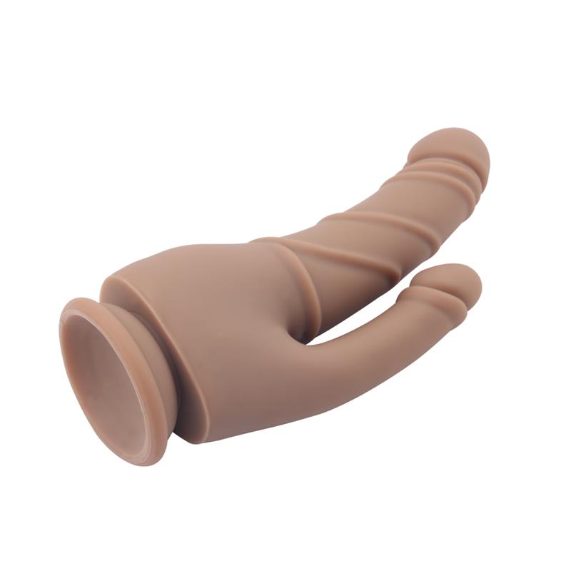 CHISA - STRIPPER DILDO SILICONA LÍQUIDA 8.5 - 21.5CM MARRÓN