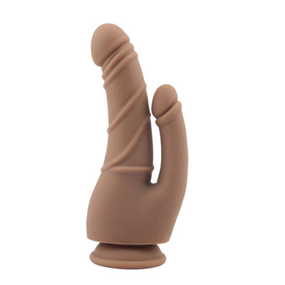 CHISA - STRIPPER DILDO SILICONA LÍQUIDA 8.5 - 21.5CM MARRÓN