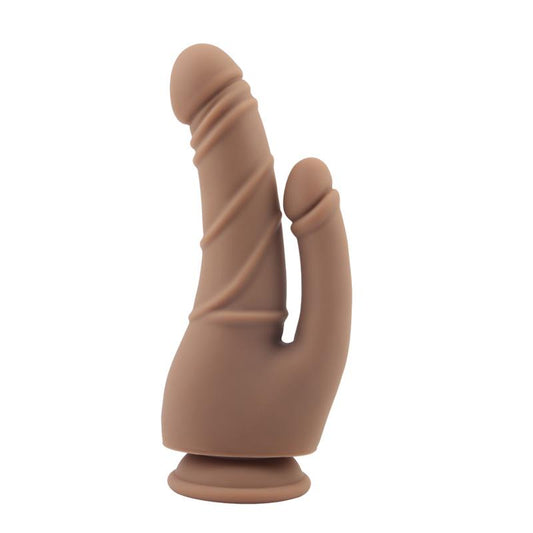 CHISA - STRIPPER DILDO SILICONA LÍQUIDA 8.5 - 21.5CM MARRÓN