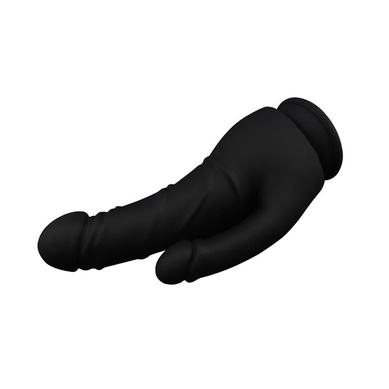 CHISA - STRIPPER DILDO SILICONA LÍQUIDA 8.5 - 21.5CM NEGRO