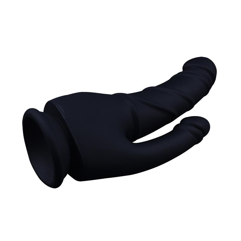 CHISA - STRIPPER DILDO SILICONA LÍQUIDA 8.5 - 21.5CM NEGRO