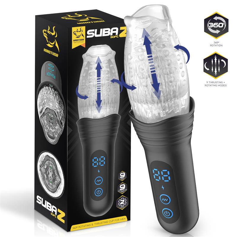MINOTHOR - SUBAZ MASTURBADOR MASCULINO CON THRUSTING Y ROTACIÓN 360º
