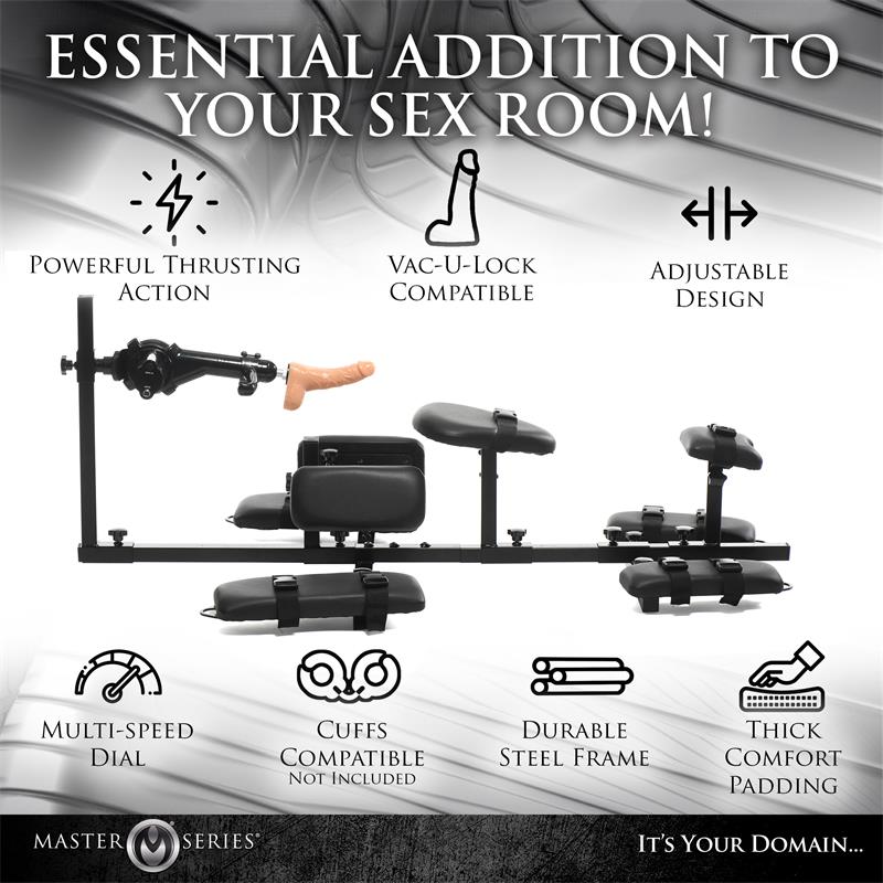 MASTER SERIES - SUBVERSION DELUXE STOCKADE CON MÁQUINA SEXUAL