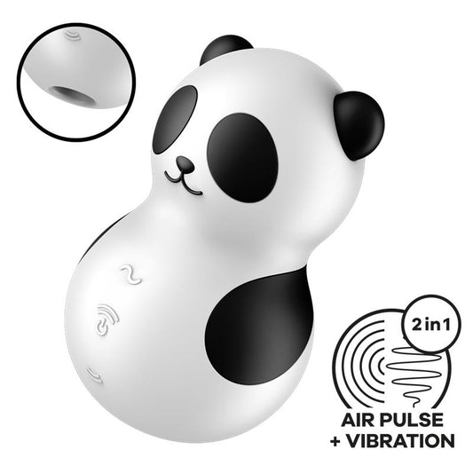 SATISFYER - SUCCIONADOR DE CLÍTORIS CON VIBRACIÓN POCKET PANDA