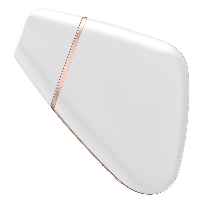 SATISFYER - SUCCIONADOR DE CLÍTORIS LOVE TRIANGLE BLANCO
