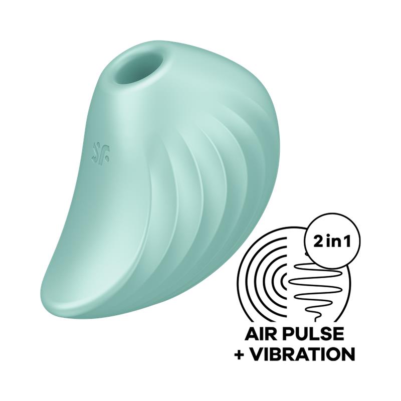 SATISFYER - SUCCIONADOR DE CLÍTORIS PEARL DRIVER MINT