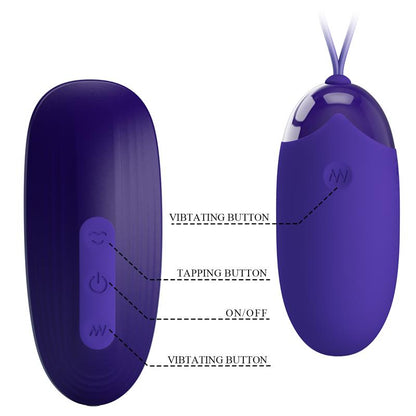 PRETTYLOVE - SUCCIONADOR DE CLÍTORIS Y HUEVO VIBRADOR