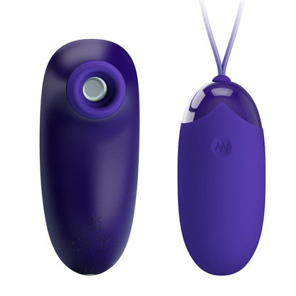 PRETTYLOVE - SUCCIONADOR DE CLÍTORIS Y HUEVO VIBRADOR