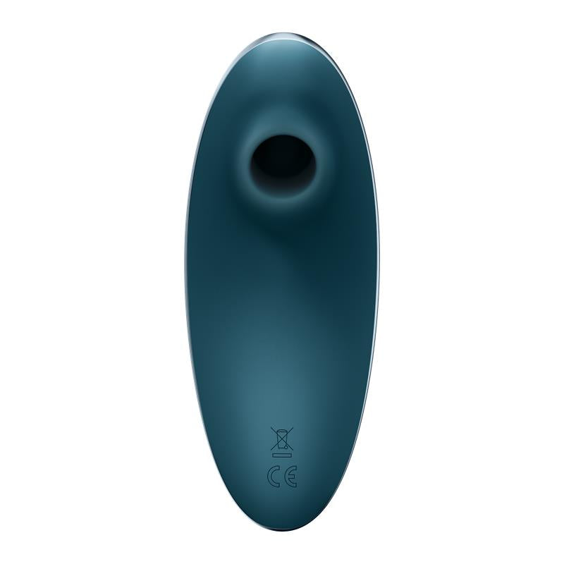 SATISFYER - ESTIMULADOR CLITORIDIANO POR SUCÇÃO E VIBRAÇÃO VULVA LOVER 1 AZUL