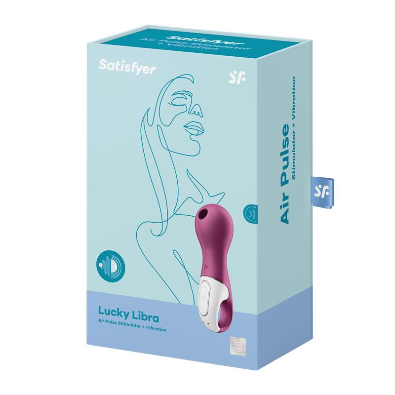 SATISFYER - SUCCIONADOR DE ONDAS LUCKY LIBRA BERRY