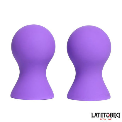 LATETOBED BDSM LINE - SUCCIONADOR PEZONES SILICONA PÚRPURA