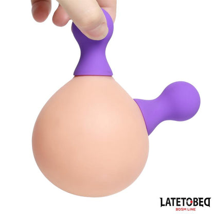 LATETOBED BDSM LINE - SUCCIONADOR PEZONES SILICONA PÚRPURA