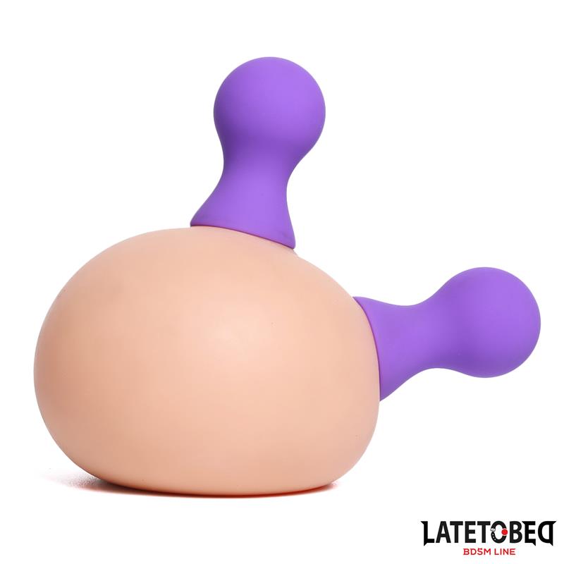 LATETOBED BDSM LINE - SUCCIONADOR PEZONES SILICONA PÚRPURA