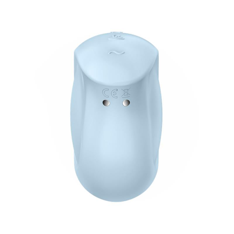 SATISFYER - SUGAR RUSH SUCCIONADOR DE CLÍTORIS Y VIBRACIÓN AZUL