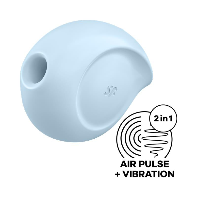 SATISFYER - SUGAR RUSH SUCCIONADOR DE CLÍTORIS Y VIBRACIÓN AZUL