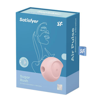 SATISFYER - SUGAR RUSH SUCCIONADOR DE CLÍTORIS Y VIBRACIÓN ROSA