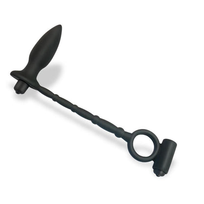 AFTERDARK - SUGILITE PLUG ANAL CON VIBRACIÓN Y ANILLO PARA EL PENE CON VIBRACIÓN
