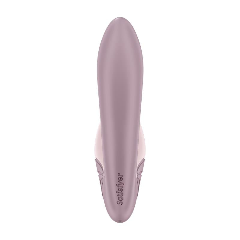 SATISFYER - SUPERNOVA OLD ROSE SUCCIONADOR Y VIBRADOR SUPER FLEXIBLE USB