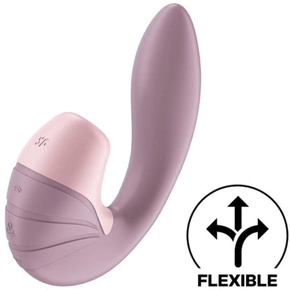 SATISFYER - SUPERNOVA OLD ROSE SUCCIONADOR Y VIBRADOR SUPER FLEXIBLE USB