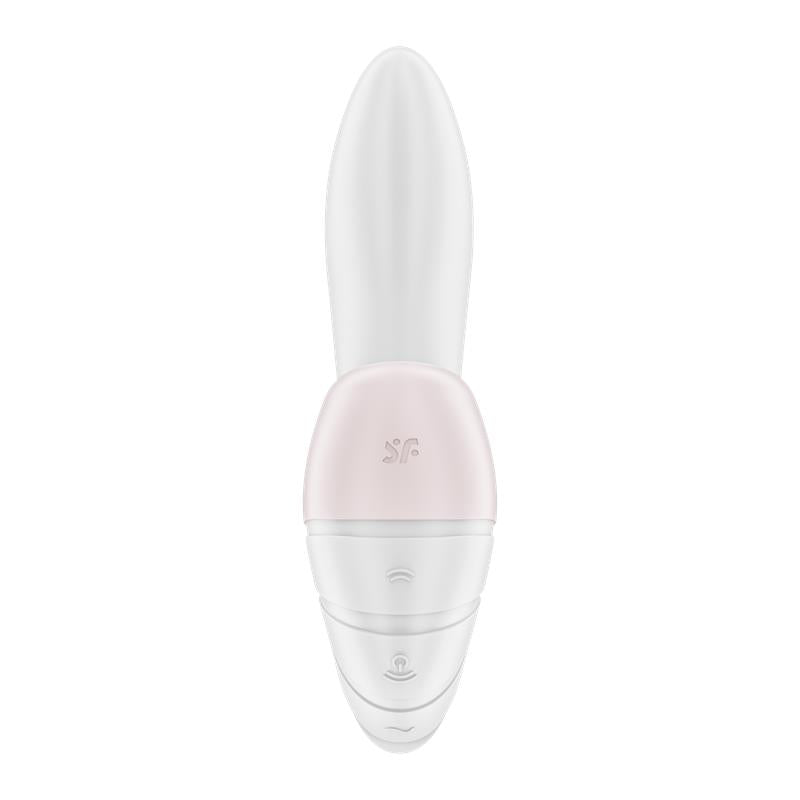 SATISFYER - SUPERNOVA SUCCIONADOR Y VIBRADOR SÚPER FLEXIBLE USB BLANCO