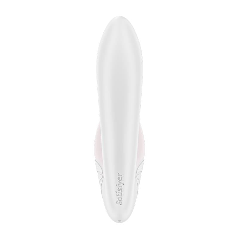 SATISFYER - SUPERNOVA SUCCIONADOR Y VIBRADOR SÚPER FLEXIBLE USB BLANCO
